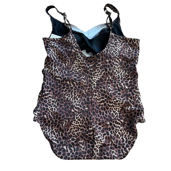 Ruby Ribbon Palm Beach One-Piece Swimsuit Leopard Print Style 1902 22 - Picture 7 of 8